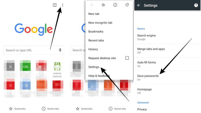 android-google-chrome-saved-passwords