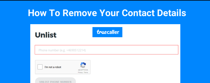 How to unlist phone numbers on Truecaller